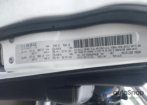 2016 Jeep Cherokee Limited из США, поврежденный, VIN 1C4PJMDB4GW244630